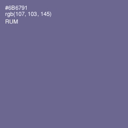 #6B6791 - Rum Color Image