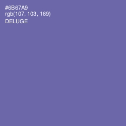 #6B67A9 - Deluge Color Image