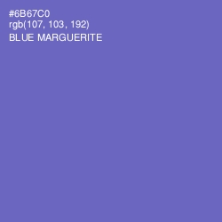 #6B67C0 - Blue Marguerite Color Image