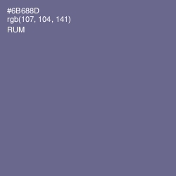 #6B688D - Rum Color Image