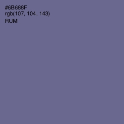 #6B688F - Rum Color Image