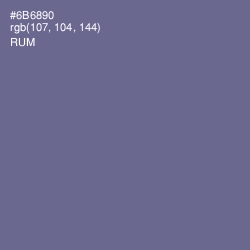 #6B6890 - Rum Color Image