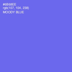 #6B68EE - Moody Blue Color Image