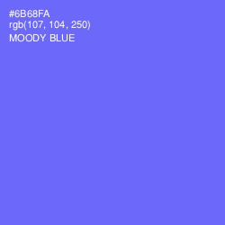 #6B68FA - Moody Blue Color Image