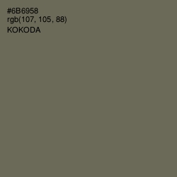 #6B6958 - Kokoda Color Image