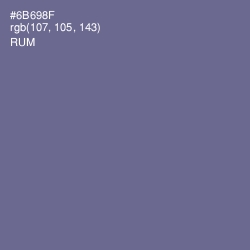 #6B698F - Rum Color Image