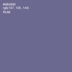 #6B6990 - Rum Color Image