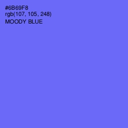 #6B69F8 - Moody Blue Color Image