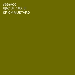 #6B6A00 - Spicy Mustard Color Image