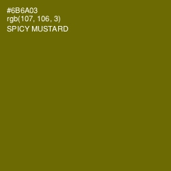 #6B6A03 - Spicy Mustard Color Image