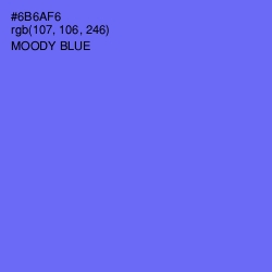 #6B6AF6 - Moody Blue Color Image