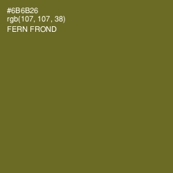 #6B6B26 - Fern Frond Color Image