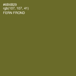 #6B6B29 - Fern Frond Color Image