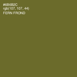 #6B6B2C - Fern Frond Color Image