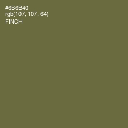 #6B6B40 - Finch Color Image