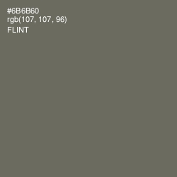 #6B6B60 - Flint Color Image