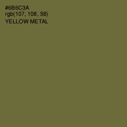 #6B6C3A - Yellow Metal Color Image