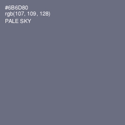 #6B6D80 - Pale Sky Color Image