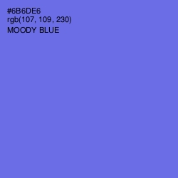 #6B6DE6 - Moody Blue Color Image