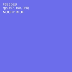 #6B6DEB - Moody Blue Color Image