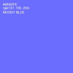 #6B6DFE - Moody Blue Color Image