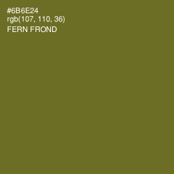 #6B6E24 - Fern Frond Color Image