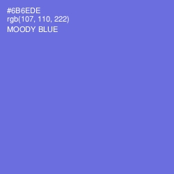 #6B6EDE - Moody Blue Color Image