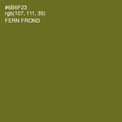 #6B6F23 - Fern Frond Color Image