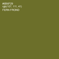 #6B6F29 - Fern Frond Color Image