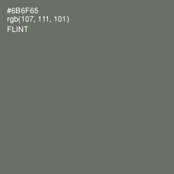 #6B6F65 - Flint Color Image