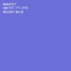 #6B6FD7 - Moody Blue Color Image