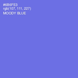 #6B6FE3 - Moody Blue Color Image
