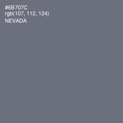 #6B707C - Nevada Color Image