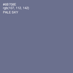 #6B708E - Pale Sky Color Image