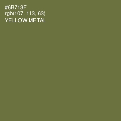 #6B713F - Yellow Metal Color Image