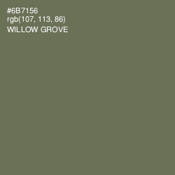 #6B7156 - Willow Grove Color Image