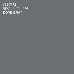 #6B7172 - Dove Gray Color Image