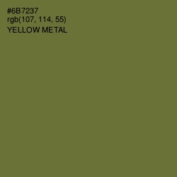 #6B7237 - Yellow Metal Color Image