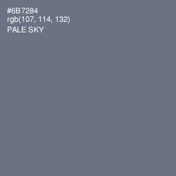 #6B7284 - Pale Sky Color Image