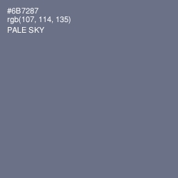 #6B7287 - Pale Sky Color Image