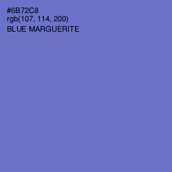 #6B72C8 - Blue Marguerite Color Image