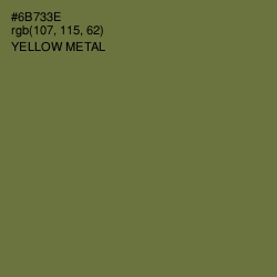 #6B733E - Yellow Metal Color Image