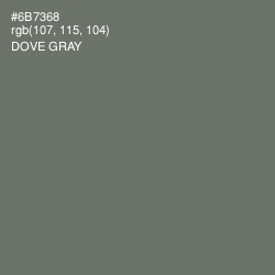 #6B7368 - Dove Gray Color Image