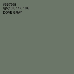 #6B7568 - Dove Gray Color Image