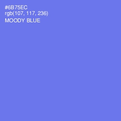 #6B75EC - Moody Blue Color Image