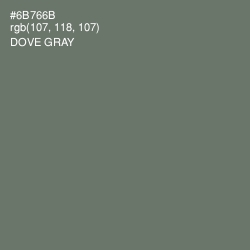 #6B766B - Dove Gray Color Image