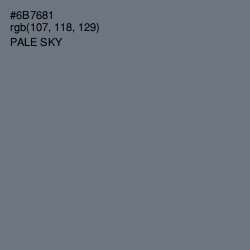 #6B7681 - Pale Sky Color Image