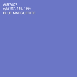 #6B76C7 - Blue Marguerite Color Image