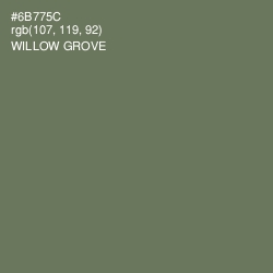 #6B775C - Willow Grove Color Image