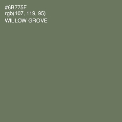 #6B775F - Willow Grove Color Image